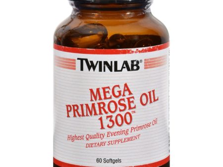 Twinlab Mega Primrose Oil - 1300 Mg - 60 Softgels Fashion