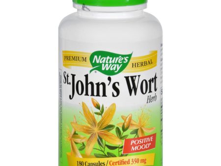 Nature s Way St John s Wort Herb - 180 Capsules Discount