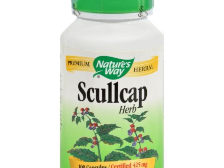 Nature s Way Scullcap Herb - 100 Capsules Hot on Sale