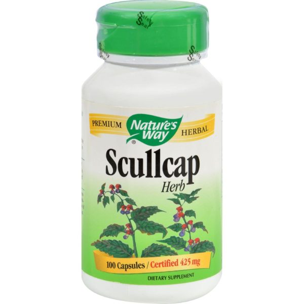 Nature s Way Scullcap Herb - 100 Capsules Hot on Sale