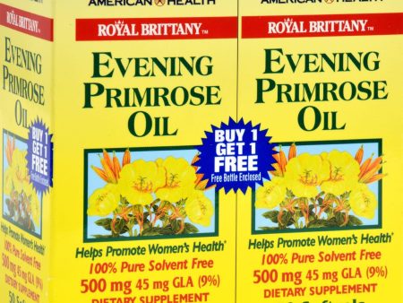 American Health Royal Brittany Evening Primrose Oil Twin Pack - 500 Mg - 50+50 Softgels For Cheap