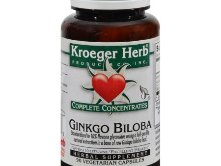 Kroeger Herb Ginkgo Biloba - 90 Vegetarian Capsules Sale