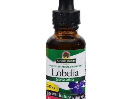 Nature s Answer Lobelia Herb Organic Alcohol - 1 Oz Online Sale