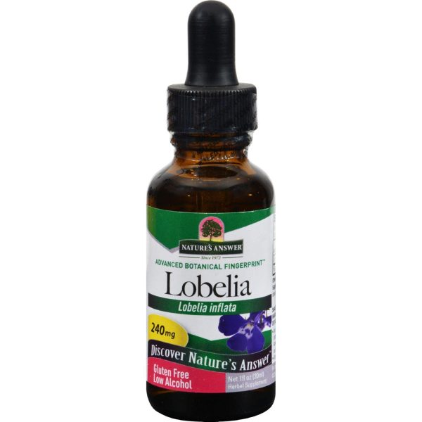 Nature s Answer Lobelia Herb Organic Alcohol - 1 Oz Online Sale