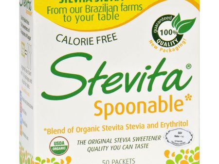 Stevita Stevia - Spoonable - Certified Organic - 50 Packets Hot on Sale