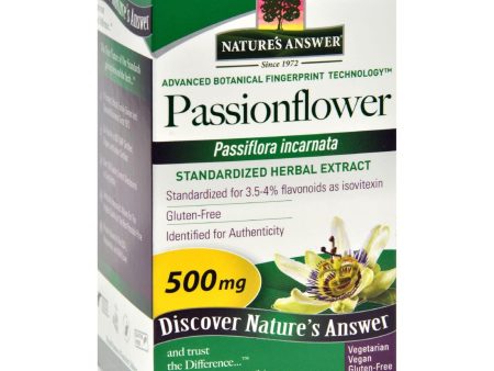 Nature s Answer Passionflower Extract - 60 Vegetarian Capsules Online