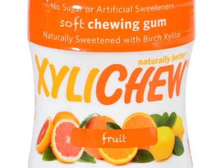 Xylichew Gum - Fruit - Jar - 60 Pieces - 1 Case For Discount