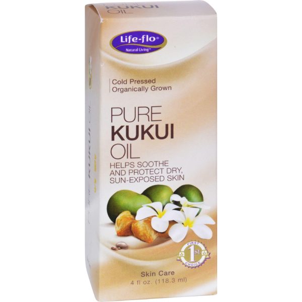 Life-flo Pure Kukui Oil Organic - 4 Fl Oz Hot on Sale