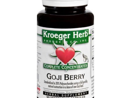 Kroeger Herb Complete Concentrate - Goji Berry - 90 Vegetarian Capsules on Sale