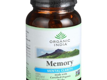 Organic India Organic Memory - Mental Clarity - 90 Vegetarian Capsules Supply