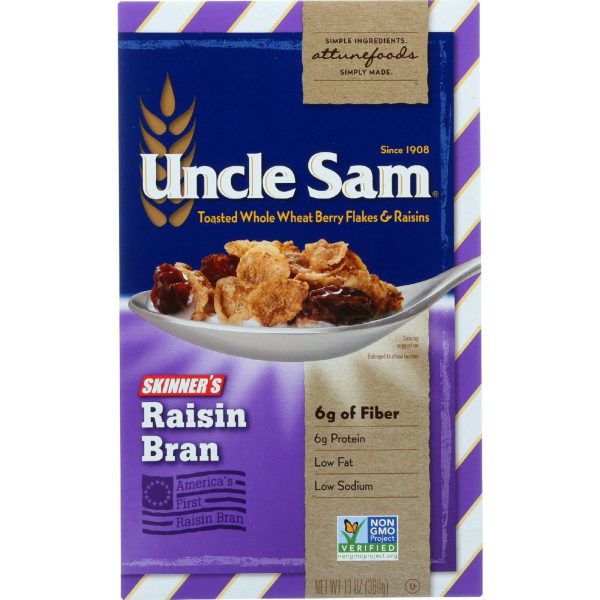 Uncle Sam Cereal Cereal - Skinners Raisin Bran - 13 Oz - Case Of 12 Online Hot Sale