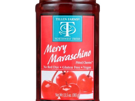 Tillen Farms Cherries - Merry Maraschino - 14 Oz - Case Of 6 Supply