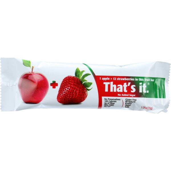 That s It Fruit Bar - Apple And Strawberry - Case Of 12 - 1.2 Oz Online now