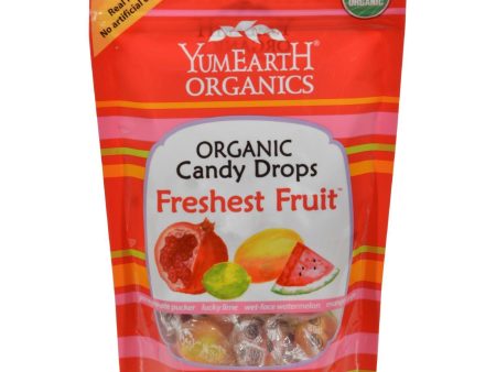 Yummy Earth Organic Candy Drops Freshest Fruit - 3.3 Oz - Case Of 6 Online Hot Sale