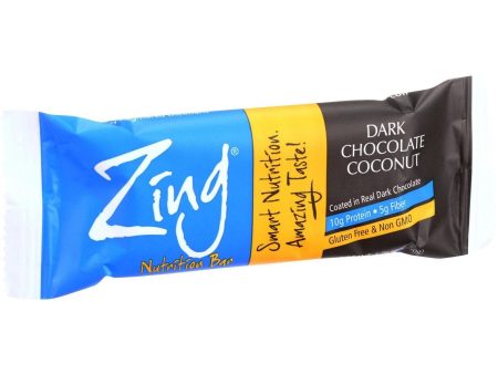 Zing Bars Nutrition Bar - Dark Chocolate Coconut - 1.76 Oz Bars - Case Of 12 For Cheap