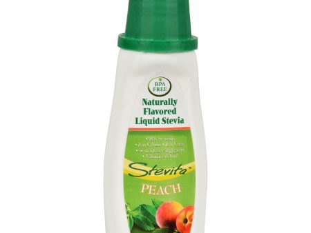 Stevita Flavors All Natural Flavored Stevia Peach - 1.35 Fl Oz Supply