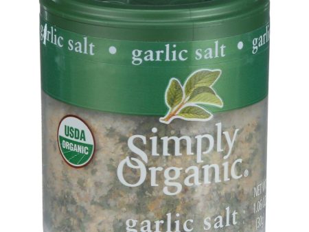 Simply Organic Garlic Salt - Organic - 1.06 Oz - Case Of 6 For Discount