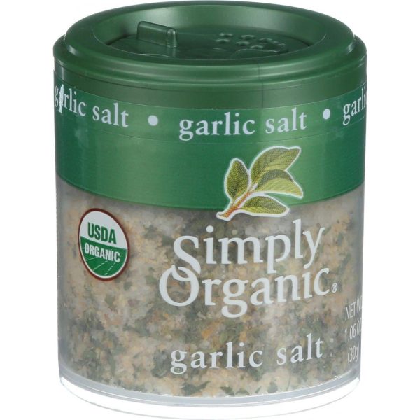 Simply Organic Garlic Salt - Organic - 1.06 Oz - Case Of 6 For Discount