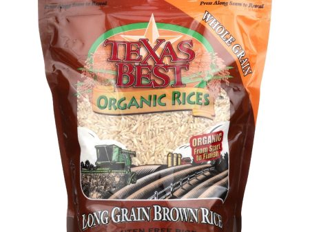 Texas Best Organics Rice - Organic - Long Grain Brown - 32 Oz - Case Of 6 Fashion