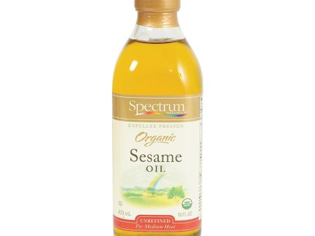 Spectrum Naturals Organic Unrefined Sesame Oil - Case Of 12 - 16 Fl Oz. Cheap