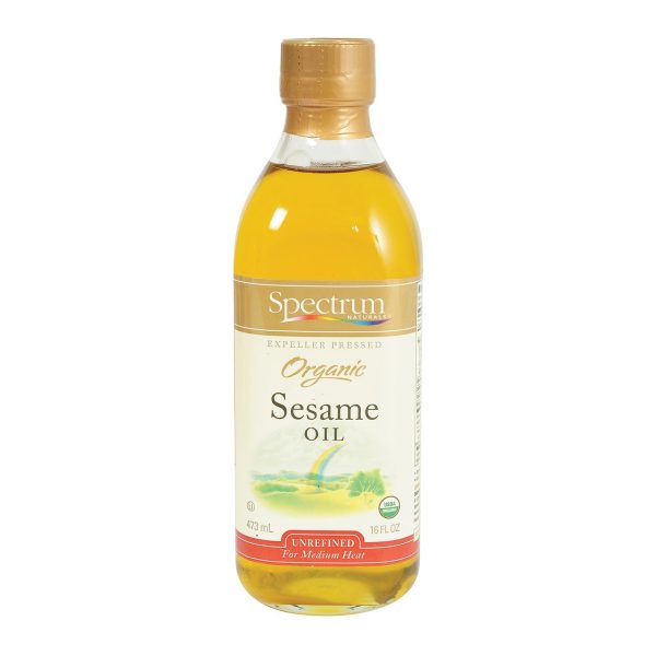 Spectrum Naturals Organic Unrefined Sesame Oil - Case Of 12 - 16 Fl Oz. Cheap