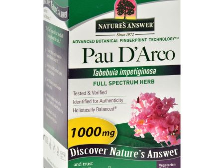 Nature s Answer Pau D arco Inner Bark - 90 Capsules Online now