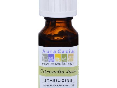 Aura Cacia Pure Essential Oil Citronella Java - 0.5 Fl Oz For Sale