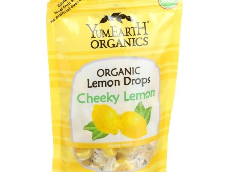 Yumearth Organics Organic Lemon Drops - Cheeky Lemon - 3.3 Oz - Case Of 6 Discount