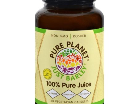 Pure Planet Just Barley - 180 Vegetarian Capsules For Cheap