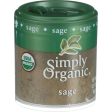 Simply Organic Sage Leaf - Organic - Ground - .21 Oz - Case Of 6 Fashion