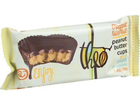 Theo Chocolate Peanut Butter Cups - Milk Chocolate - 1.3 Oz - Case Of 12 on Sale