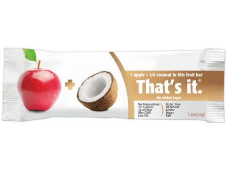 That s It Fruit Bar - Apple And Coconut - Case Of 12 - 1.2 Oz Online Sale