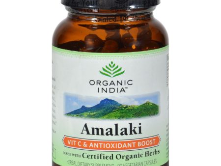 Organic India Amalaki Vitamin C And Antioxidant Boost - 90 Vegetarian Capsules For Sale