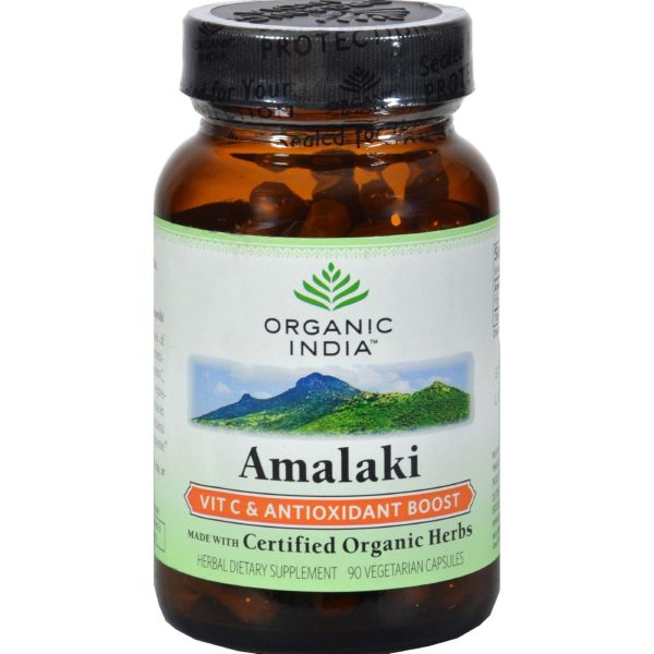 Organic India Amalaki Vitamin C And Antioxidant Boost - 90 Vegetarian Capsules For Sale