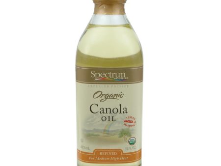 Spectrum Naturals Organic Refined Canola Oil - Case Of 12 - 16 Fl Oz. Cheap