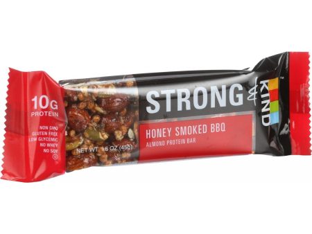 Strong And Kind Bar - Honey Smoked Bbq - 1.6 Oz Bars - Case Of 12 Hot on Sale