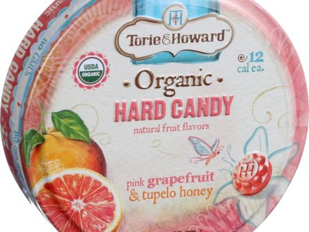 Torie And Howard Organic Hard Candy - Pink Grapefruit And Tupelo Honey - 2 Oz - Case Of 8 Hot on Sale