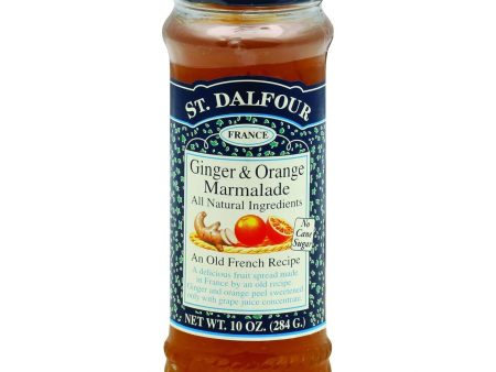 St Dalfour Fruit Spread - Deluxe - 100 Percent Fruit - Ginger And Orange Marmalade - 10 Oz - Case Of 6 Supply