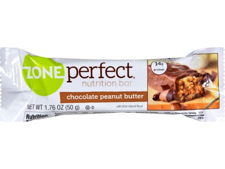 Zone Nutrition Bar - Chocolate Peanut Butter - Case Of 12 - 1.76 Oz For Cheap