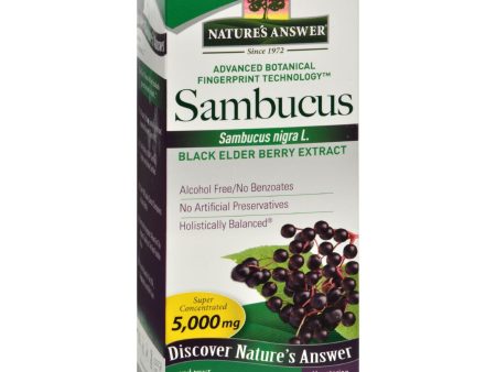 Nature s Answer Sambucus Nigra Black Elder Berry Extract - 8 Fl Oz Sale