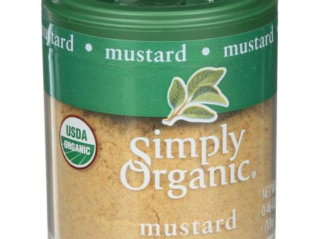 Simply Organic Mustard Seed - Organic - Ground - Yellow - .46 Oz - Case Of 6 Supply