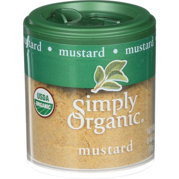 Simply Organic Mustard Seed - Organic - Ground - Yellow - .46 Oz - Case Of 6 Supply