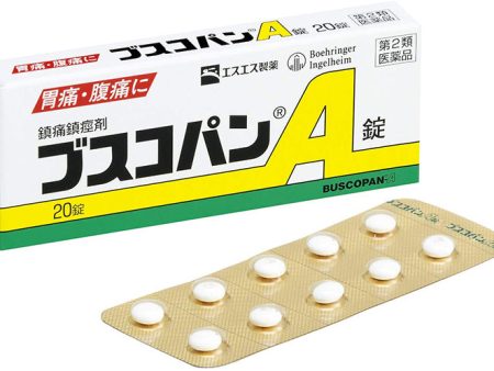 Buscopan A 20 Tablets, Japan Heartburn Gastric Abdominal Colic Pain Relief Online now