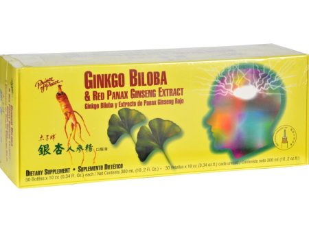 Prince Of Peace Ginkgo Biloba And Red Panax Ginseng Extract - 1 Vial on Sale