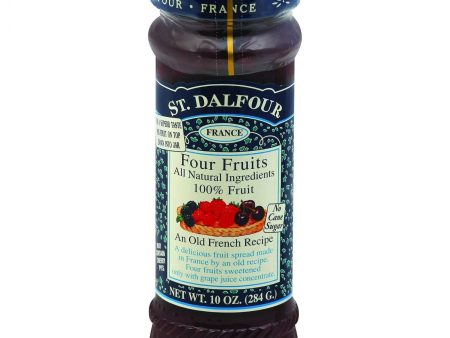 St Dalfour Fruit Spread - Deluxe - 100 Percent Fruit - Four Fruits - 10 Oz - Case Of 6 For Cheap