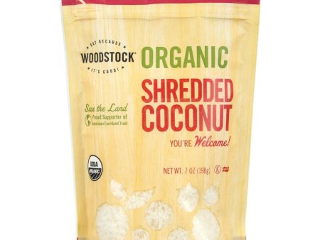 Woodstock Fruit - Organic - Coconut - Shredded - Raw - 7 Oz - Case Of 8 Online Sale