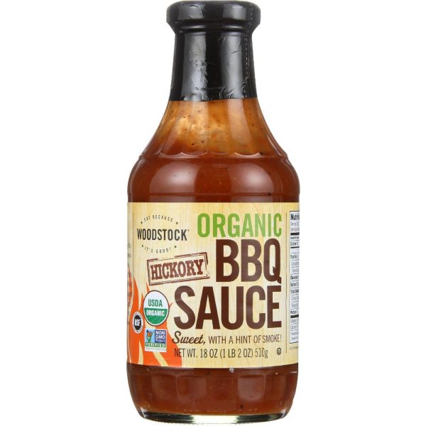 Woodstock Bbq Sauce - Organic - Hickory Smoked - 18 Oz - Case Of 12 For Discount