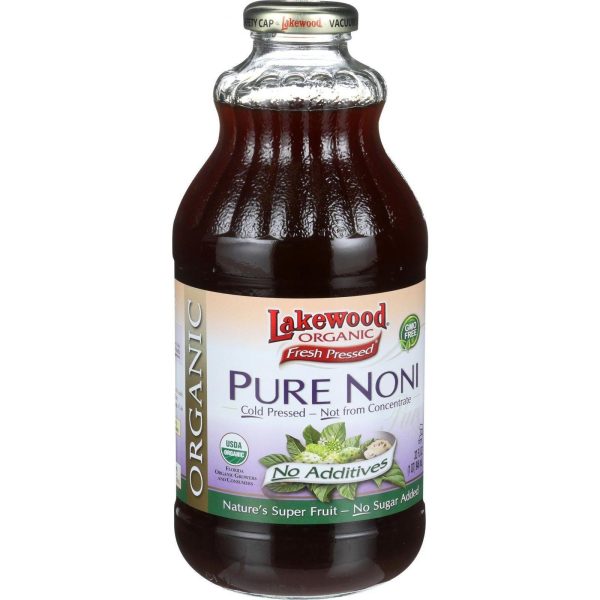 Lakewood Organic Noni Juice - Pure - 32 Oz For Discount