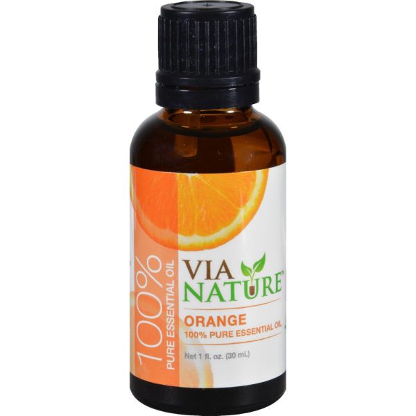 Via Nature Essential Oil - 100 Percent Pure - Orange - 1 Fl Oz Sale