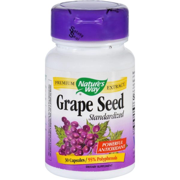 Nature s Way Grape Seed Standardized - 30 Capsules Online now